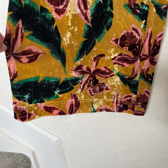 Scotch & Soda Maison Scotch Aloha Hula Velour Wide Leg Pants Sz M Multicolor - Picture 3 of 15